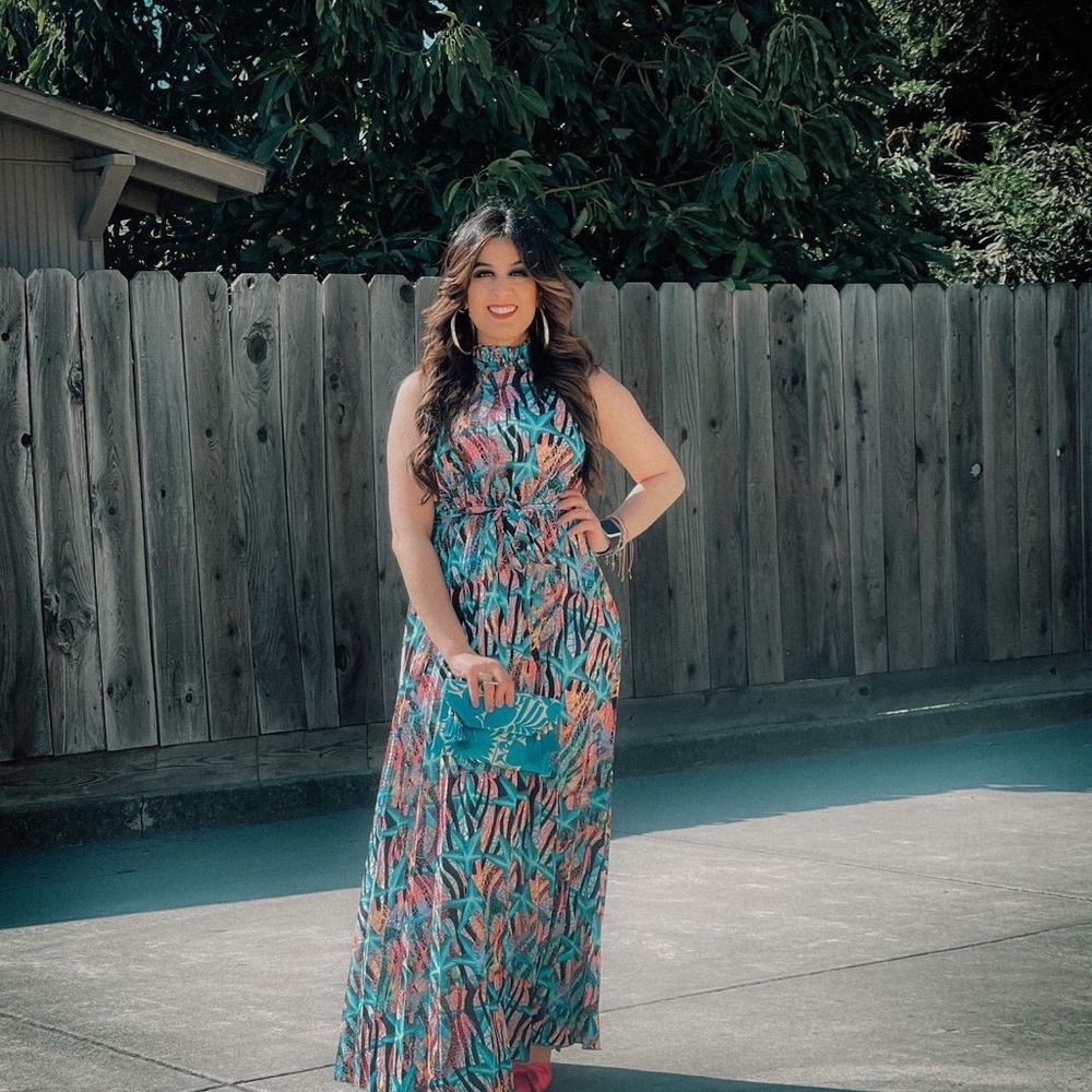 Maxi colorful dress